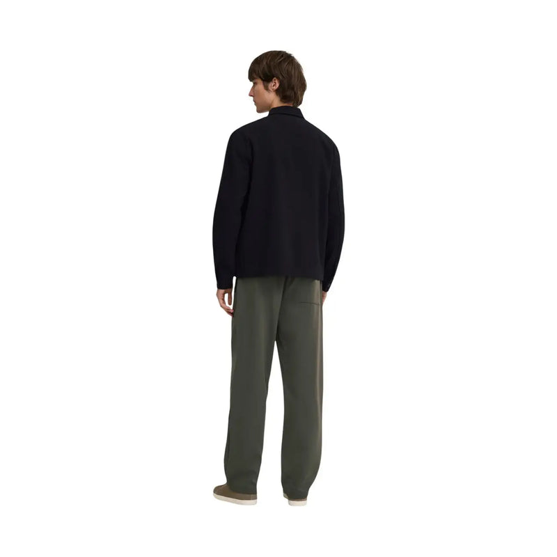 Only and Sons mens black polyester regular fit blazer in dark navy wool with long sleeves and classic collar detailing