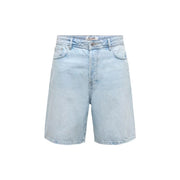 Only Sons shorts Fade for men in light-wash denim with five-pocket design and button closure, front view