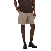 Only Short Sons ONSWILL pour homme, beige, coupe ajustée et détails de coutures latérales discrets, vue de face