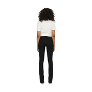 Black high-waisted flare jeans in cotton blend with pockets from only women featuring a sleek tailored fit