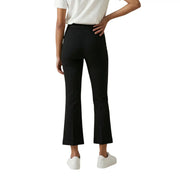 Only Women black kick flare trousers Astrid life HW featuring high-waisted sleek tailored fit in a smooth fabric