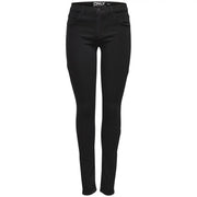Only Schwarze Damen-Stretch-Skinny-Jeans mit elegantem, figurbetontem Design aus Viskosemischgewebe