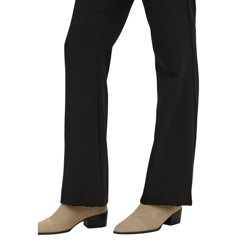 Only women black viscose blend straight-leg trousers with tailored fabric and subtle side seam detailing for spring summer
