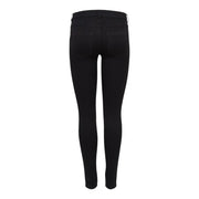 Only women’s black high-waisted skinny jeans in comfort denim with sleek form-fitting design for fall winter wear
