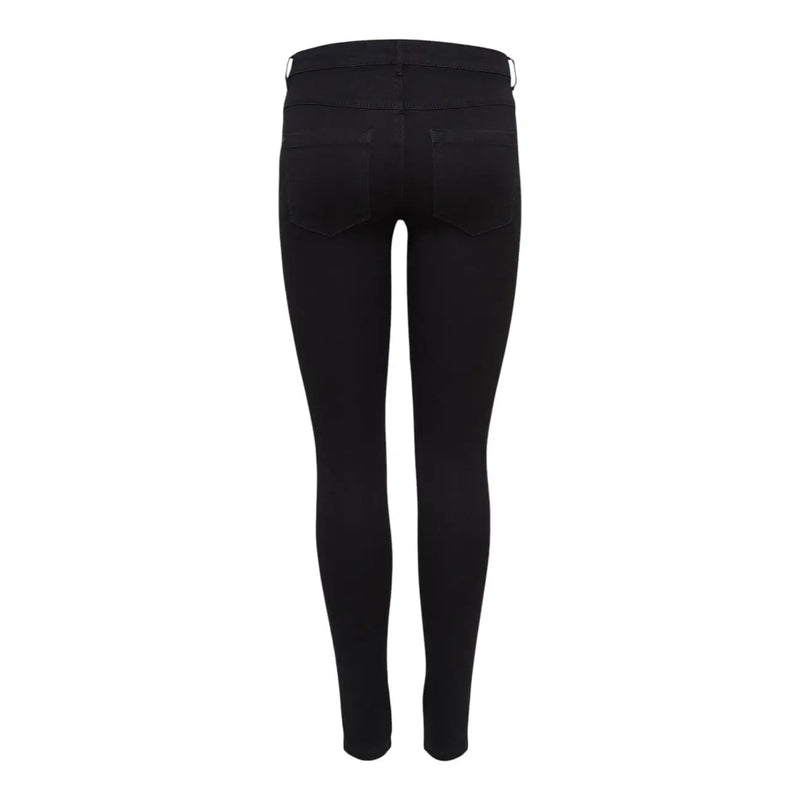 Only women’s black high-waisted skinny jeans in comfort denim with sleek form-fitting design for fall winter wear
