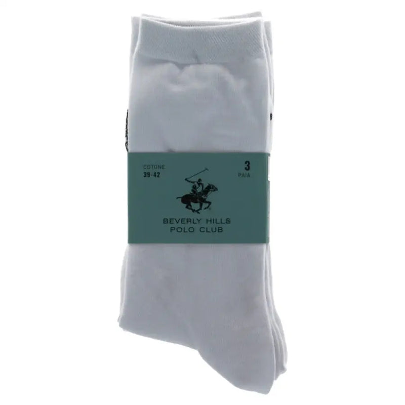 Pack of Beverly Hills Polo Club white and gray socks for comfortable everyday wear