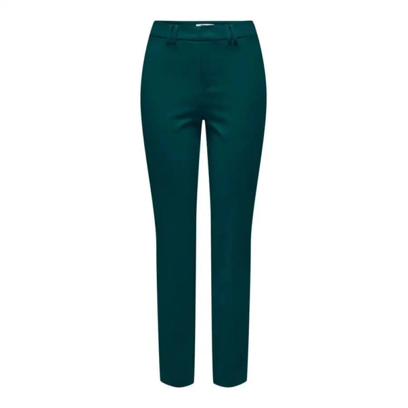 Teal-colored tailored trousers from the Only Women Trousers collection