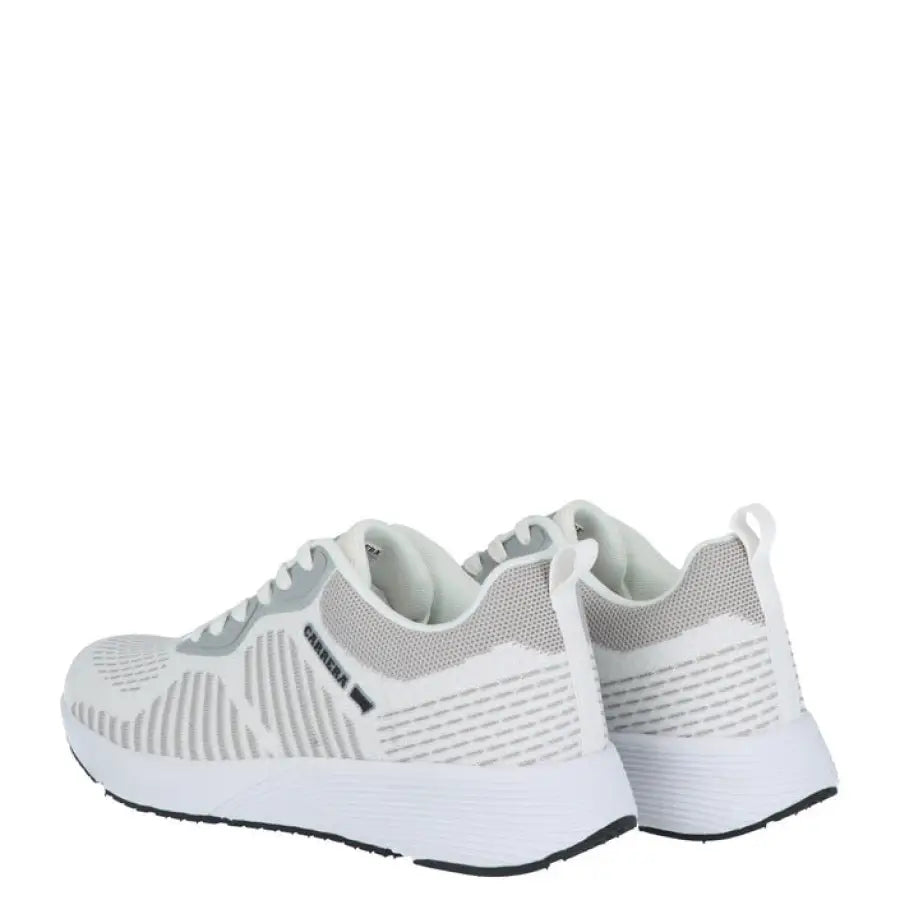 White Carrera Men Sneakers for urban city style with grey and black sole