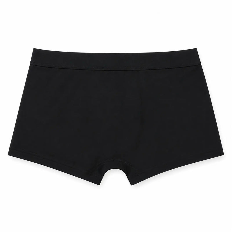 Black seamless briefs made of smooth stretchy cotton with a flat front design palm angels men black underwear