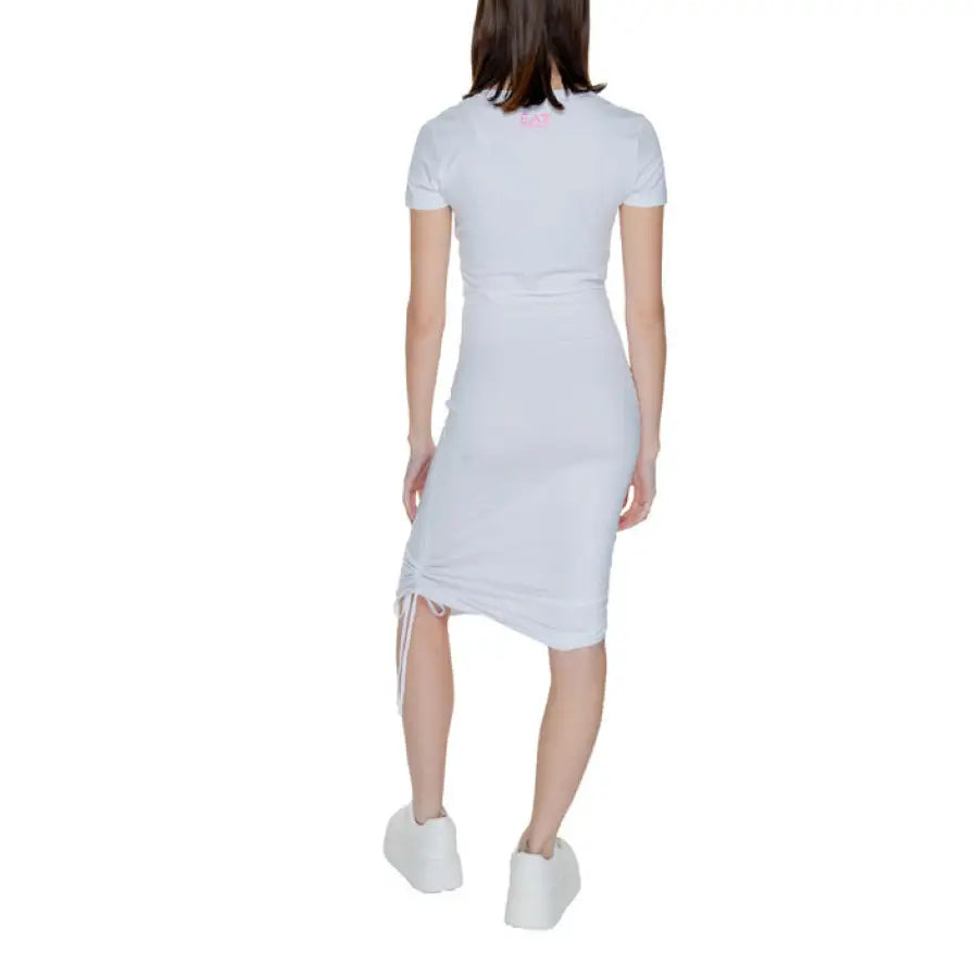 Urban style: Ea7 Women Dress in White - Modern Clothing for Trendy Looks