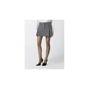 Pinko grey tailored pleated mini skirt with structured waistband from women’s spring summer collection