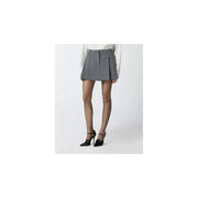 Pinko grey tailored pleated mini skirt with structured waistband from women’s spring summer collection