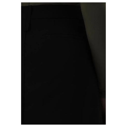 Pinko women black skirt made of polyester blend shown from the back side highlighting fabric texture
