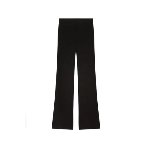 Pinko Schwarze, hochgeschnittene Viskosehose für Damen, schmal geschnitten mit elegantem Stofffinish, ideal für Herbst und Winter