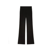 Pinko women black viscose high-waisted trousers with a sleek straight-leg cut slim fit for fall winter wear