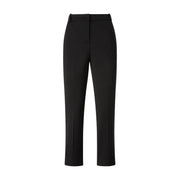 Pinko women black viscose tailored trousers with a sleek straight-leg cut and concealed waistband for spring summer