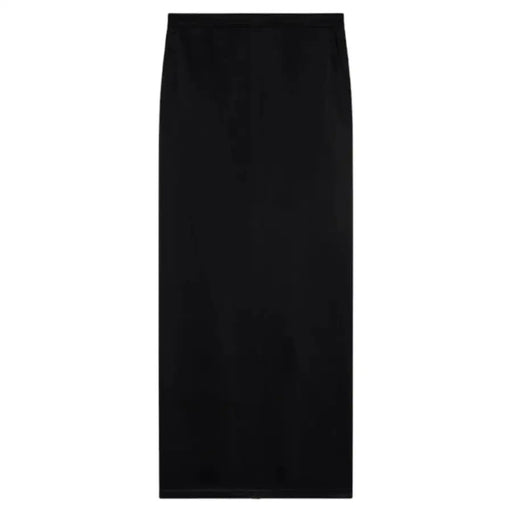 Pinko women black midi zip skirt with sleek smooth minimalist design from spring summer collection