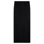 Pinko Schwarzer Damen-Midirock mit Reißverschluss, elegantes, minimalistisches Design