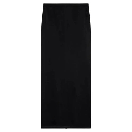 Pinko women black midi zip skirt with sleek smooth minimalist design from spring summer collection