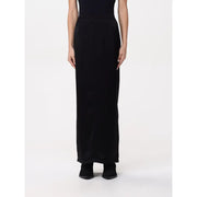 Pinko women black zip skirt with sleek high-waisted design and smooth flowing fabric from spring summer collection