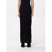 Pinko women black zip skirt with sleek high-waisted design and smooth flowing fabric from spring summer collection