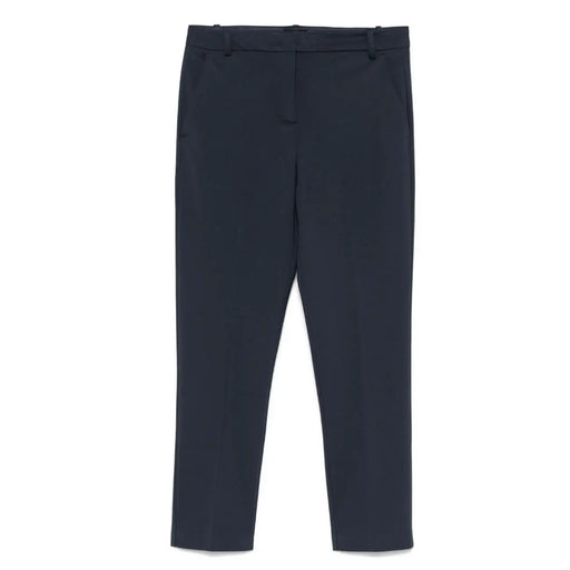 Pinko Damen-Hose aus blauem Viskose, schmal geschnitten, mit geradem Bein und dezenten Bügelfalten, Größe 32676