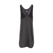Pinko women tank top black silk straps with a sleek satin tank dress silhouette and subtle sheen size S