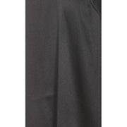 Pinko women tank top with black silk straps featuring dark gray textured fabric and subtle vertical seam detail