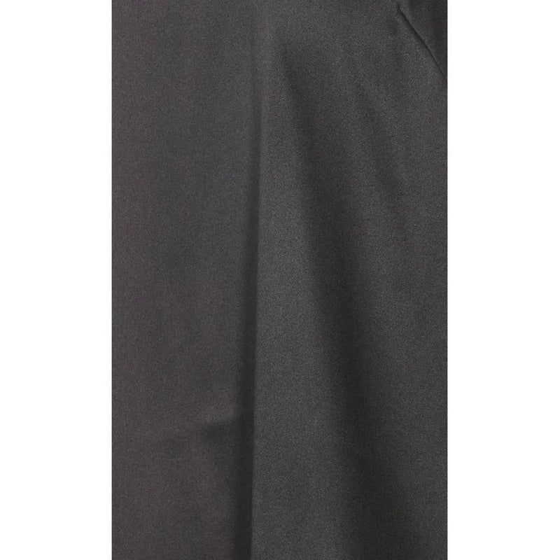 Pinko women tank top with black silk straps featuring dark gray textured fabric and subtle vertical seam detail