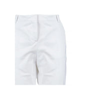 Pinko women white cotton tailored shorts with pockets featuring a clean structured design and subtle creases