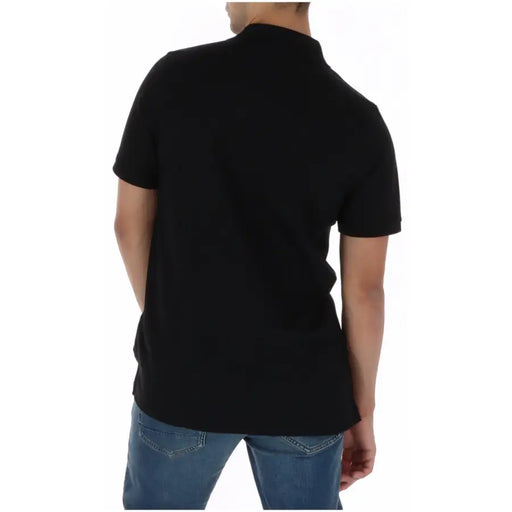 Psycho Bunny Herren-Polohemd, kurzärmelig, schwarz, aus Baumwolle, mit klassischem Kragen und gerippten Bündchen