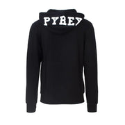 Pyrex black hooded sweatshirt made of 100 percent cotton featuring white lettering across the hood