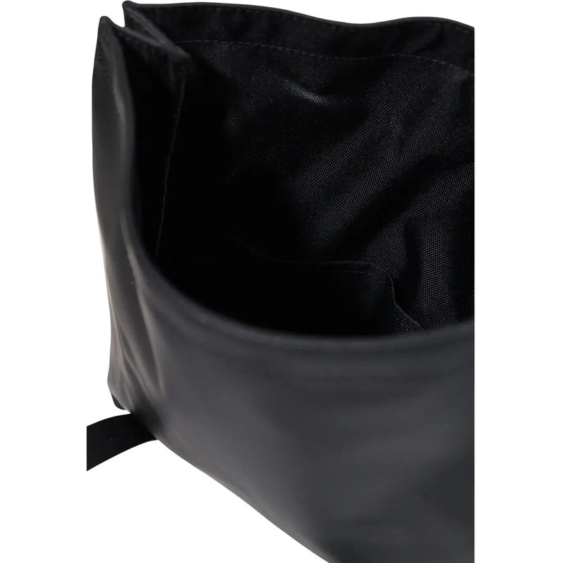Rains women crossbody bag black polyester with sleek minimalist design and subtle stitching details 8x15x8 cm