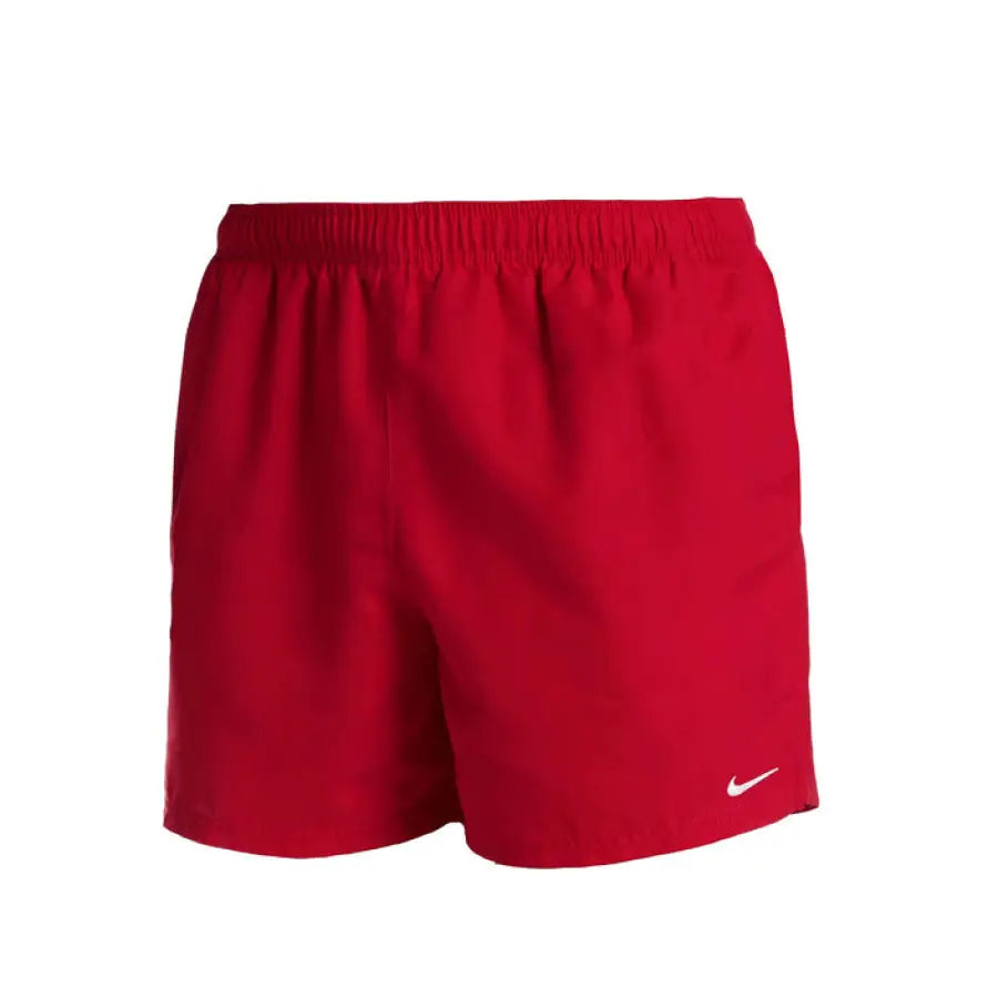 
                      
                        Nike Swim men’s red shorts with white logo for swimwear
                      
                    