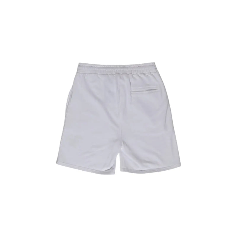 Refrigiwear Shorts für Herren in Weiß mit elastischem Bund und einer einzelnen Gesäßtasche (Rückansicht)