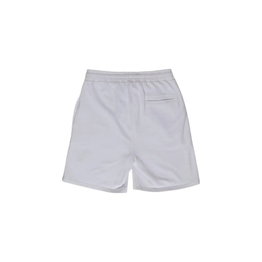 Refrigiwear shorts for men in white with elastic waistband and single back pocket back view