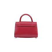 Replay womens red handbag synthetic mini bag with vibrant leather texture 23x16x7cm rectangular shape and top handle