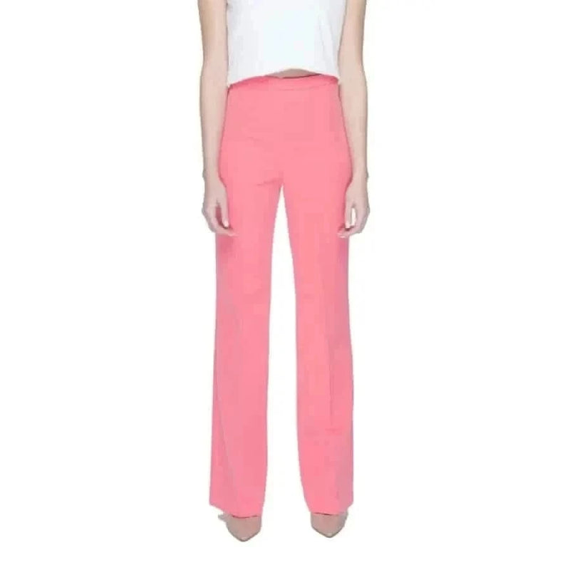 Silence women pink crop trousers - urban city style clothing