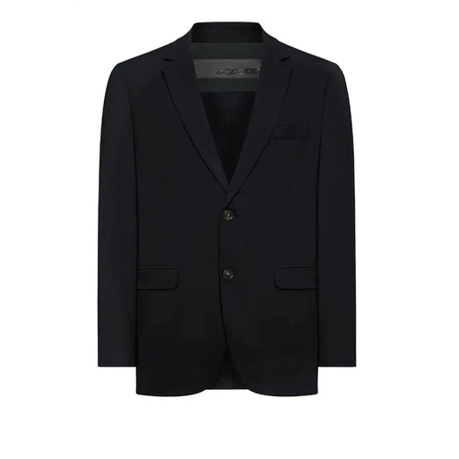 Rrd men blazer blue polyamide with sleek tailored fit and two front buttons for spring summer wear