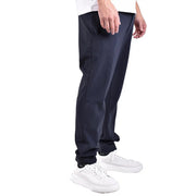 Rrd men blue polyamide tapered trousers in dark navy with a sleek modern design and subtle side seam detailing
