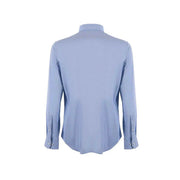Chemise habillée Rrd pour homme, en coton bleu clair, à manches longues, avec col classique et poignets boutonnés.