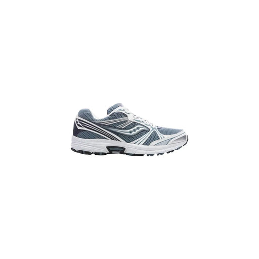 Grau und Weiß saucony Herren-Sneaker, blau, aus Synthetik, Laufschuh mit Gittermuster, Obermaterial aus Mesh und schwarzen Akzenten