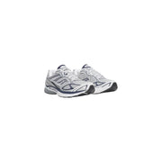 Silver and navy blue Saucony men sneakers with mesh upper and rubber sole grey textile Progrid Guide 7 model