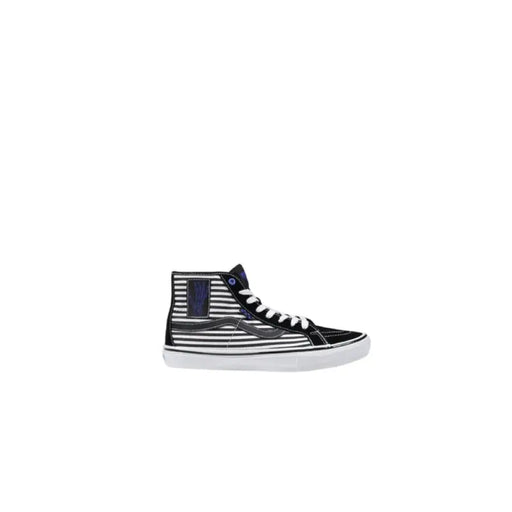 Striped high-top sneaker from Vans Men Fall Winter Black Leather Sneakers collection