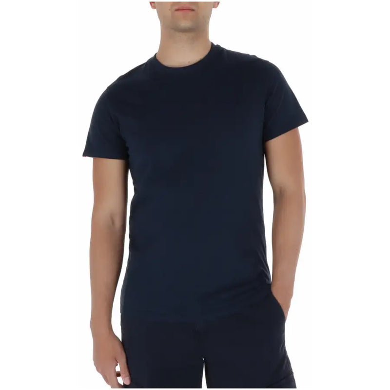 Superdry Herren-T-Shirt, marineblau, Kurzarm, Rundhalsausschnitt, Baumwolle, Freizeitkleidung, Vorderansicht