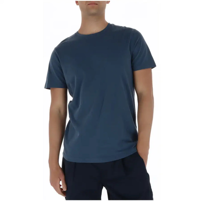 Superdry T-shirt homme bleu marine à manches courtes et col rond, en coton doux, idéal pour une tenue décontractée.