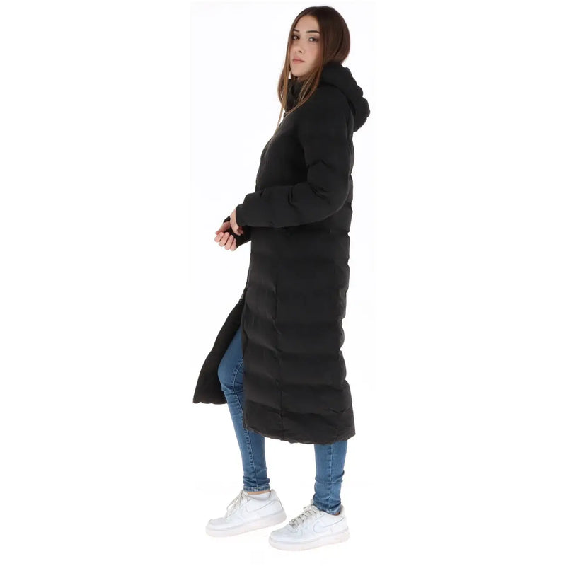 Superdry Doudoune noire pour homme, matelassée et à capuche, vue de face