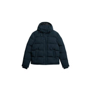 Superdry Doudoune Outdoor Everest pour homme, bleu marine foncé, avec capuche et poches avant, vue de face