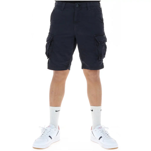 Superdry Herren-Cargoshorts in Dunkelblau mit mehreren Taschen und strapazierfähigem Material, Vorderansicht
