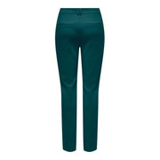 Teal-colored slim-fit women’s trousers from Only for stylish everyday wear